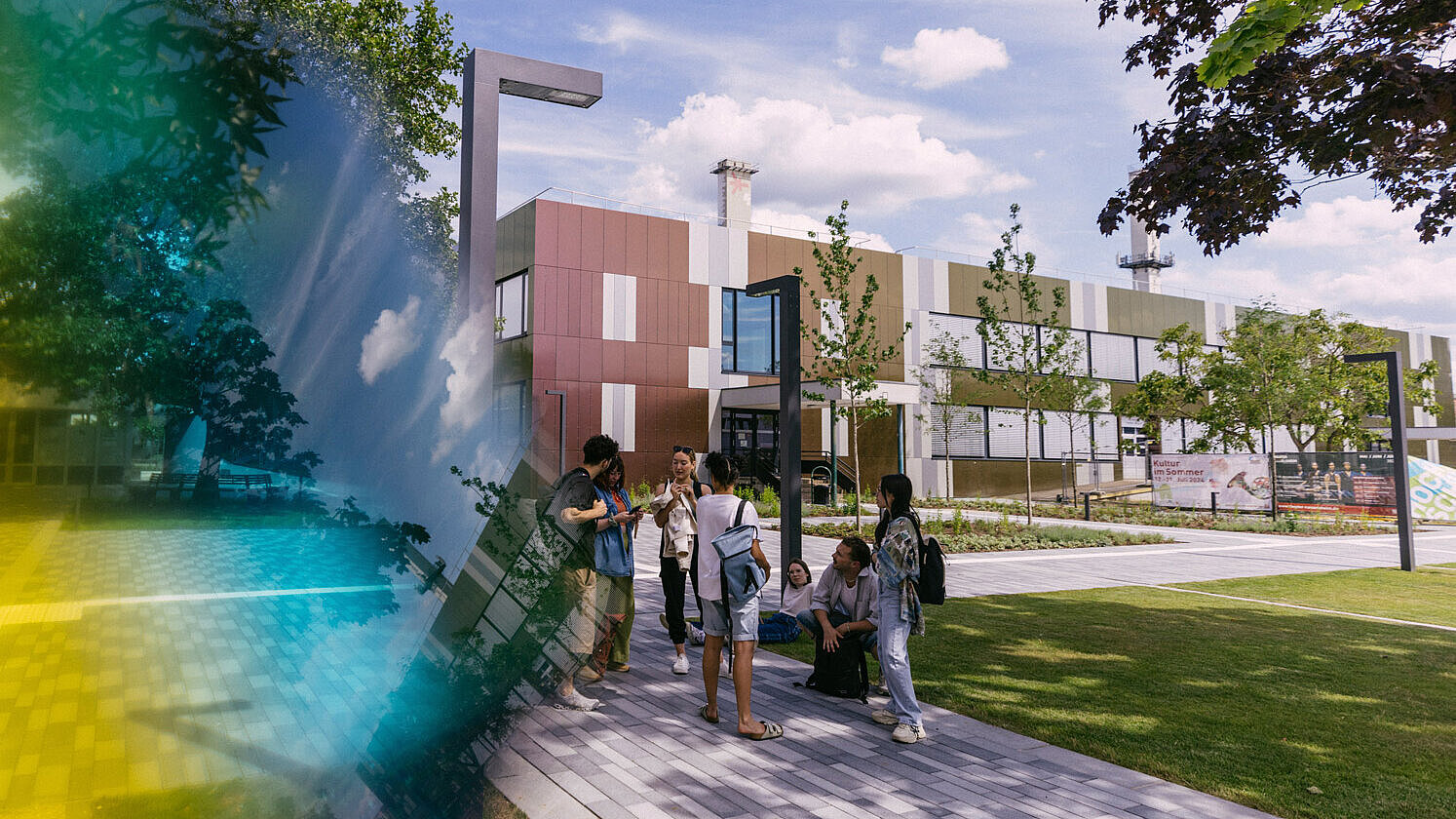 Innenhof Campus Rüsselsheim