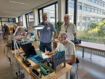 Das Team vom Repair Café zeigte, was es alles reparieren kann.