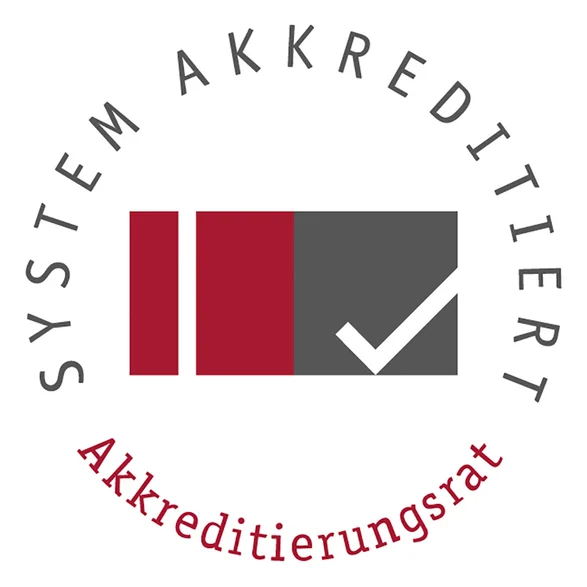 Schriftzug als Kreis:  System Akkreditiert, Akkreditierungsrat