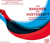 Logo zur Ringvorlesung "Von Bananen und Hustensaft" im Rahmen von Wiesbaden - Wissenschaft findet Stadt