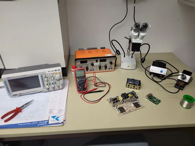 Elektronik-Ecke im Makerspace