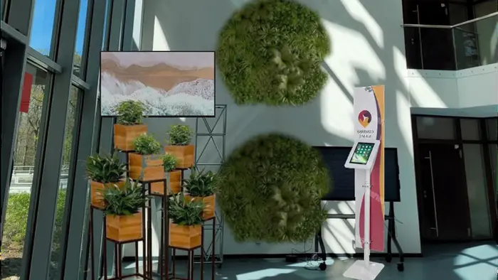 Visualization of the greening project of Hochschule RheinMain in cooperation with Hochschule Geisenheim University