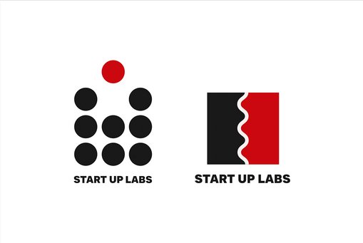 Zwei Logoentwürfe für das Corporate Design der RheinMain StartUpLabs