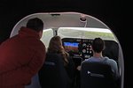 Studierende im Flugsimulator der Hochschule RheinMain