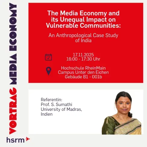 Media Economy India - Vortrag am 17.11. Media Economy India - Vortrag am 17.11.