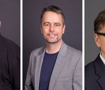 Das neue Leitung des Fachbereichs Design Informatik Medien: Prof. Dr. Ralf Dörner, Prof. Dr. Martin Gergeleit und Prof. Dr. Stephan Böhm (v.l.n.r.).