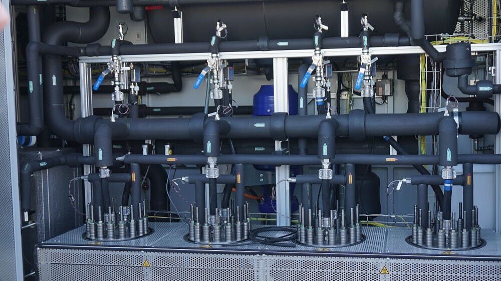 Kyros PEM-Elektrolyseur mit vier Elektrolyse-Modulen