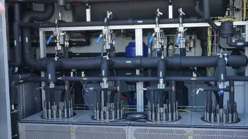 Kyros PEM-Elektrolyseur mit vier Elektrolyse-Modulen