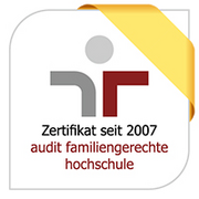 Audit Logo "familiengerechte Hochschule" seit 2007