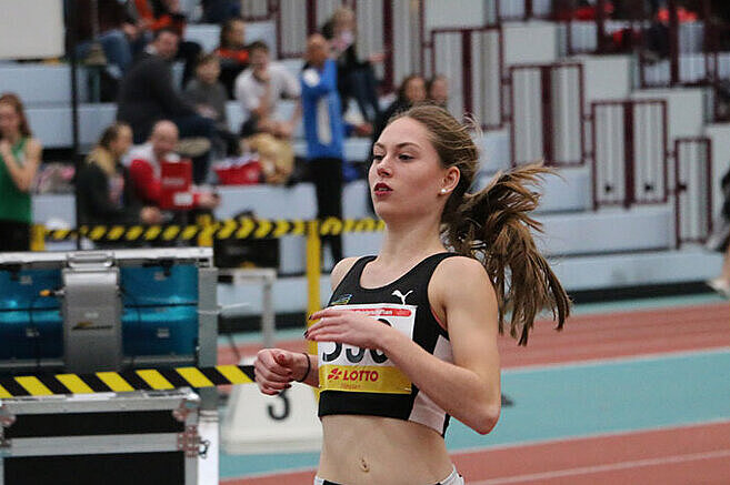Lara Tornow bei einem Rennen