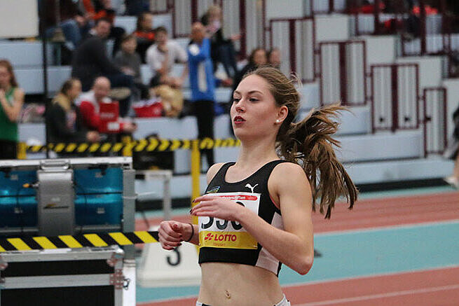 Lara Tornow bei einem Rennen