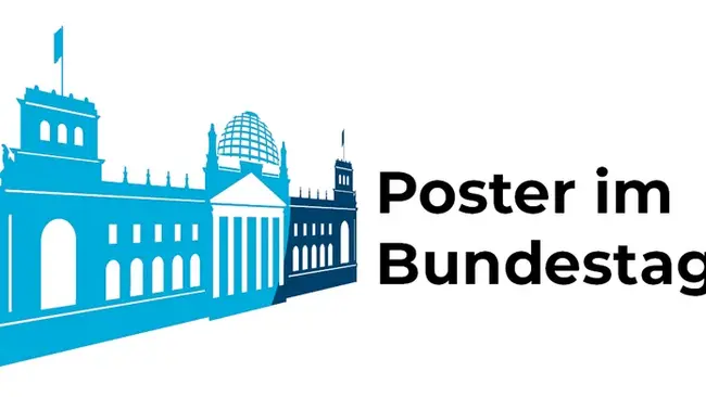 Logo Poster im Bundestag