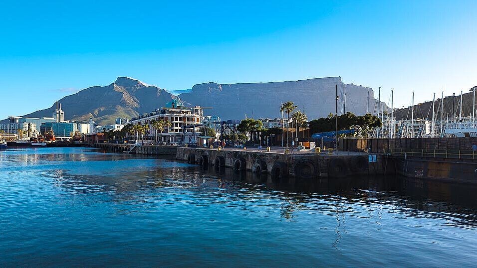 Tafelberg und Kapstadt. Wasser und Berge 