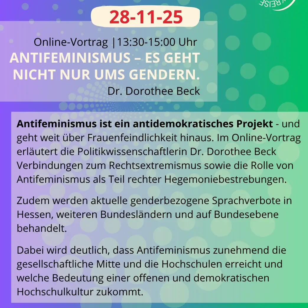 Info Vortrag Antifeminismus