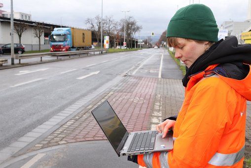 Porjekt aZuR: automatisierte Zustandserfassung der Radwegeinfrastruktur © Alina Boeva