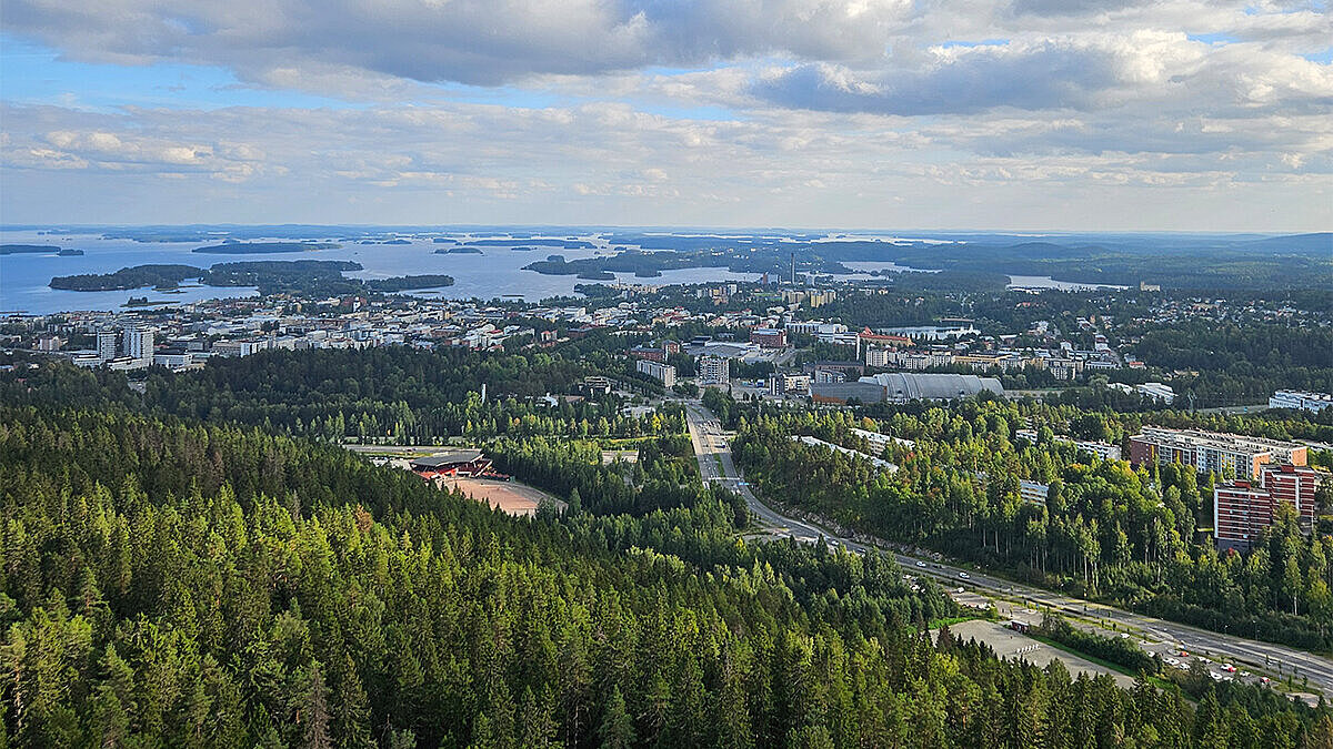 Blick auf Kuopio