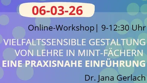 Online-Workshop "Vielfalt in MINT-Fächern"