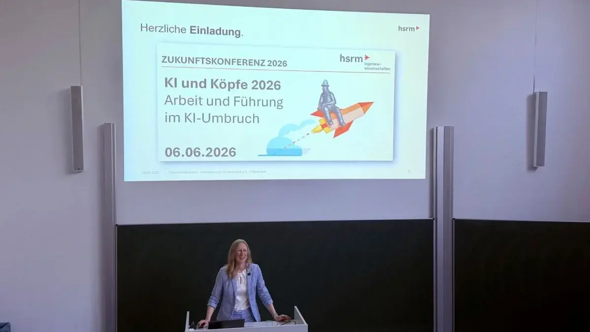 Dr. Maria Wiesmann beim Unternehmerabend des Gewerbevereins Rüsselsheim