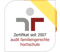 Zertifikatslogo audit familiengerechte hochschule