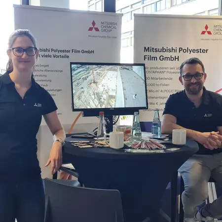 Firmenstand der Mitsubishi Polyester Film GmbH