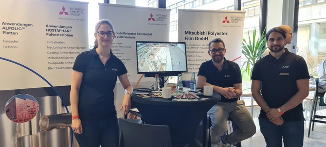 Firmenstand der Mitsubishi Polyester Film GmbH