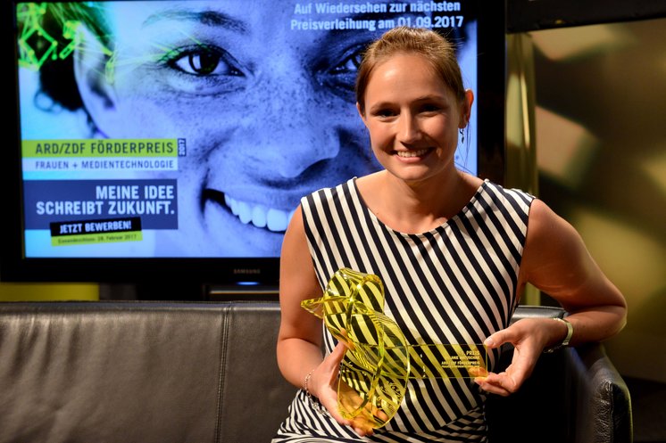 Melanie Matuschak erhielt 2016 den ARD/ZDF Förderpreis Frauen und Medientechnologie
