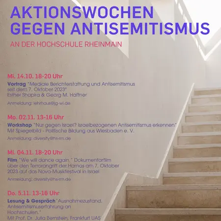 Ausschnitt des Plakats gegen der Aktionswochen gegen Antisemitismus.