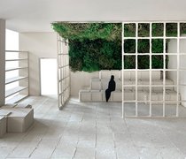 Innenansicht des Circular Hubs von Elen Wall