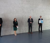 Prof. Dr. Arjan Kuijper, Ayse Asar, Dr. Michael Meister, Prof. Dr. Bodo Igler, Prof. Dr. Eva Waller