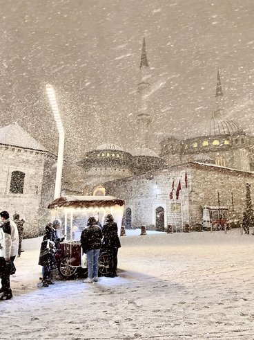 Schnee am Bosporus