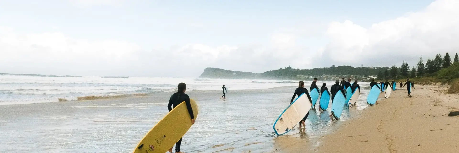 Surfer am Meer 