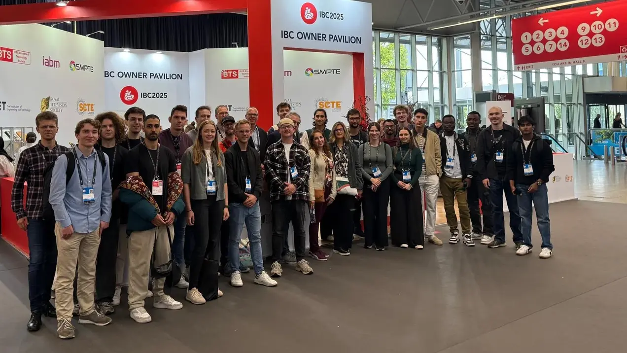 Begrüßung am SMPTE-Stand