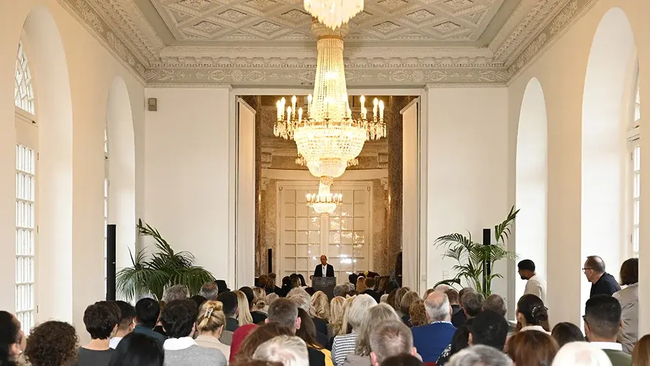 Biebrich Palace View from gallery in rotunda