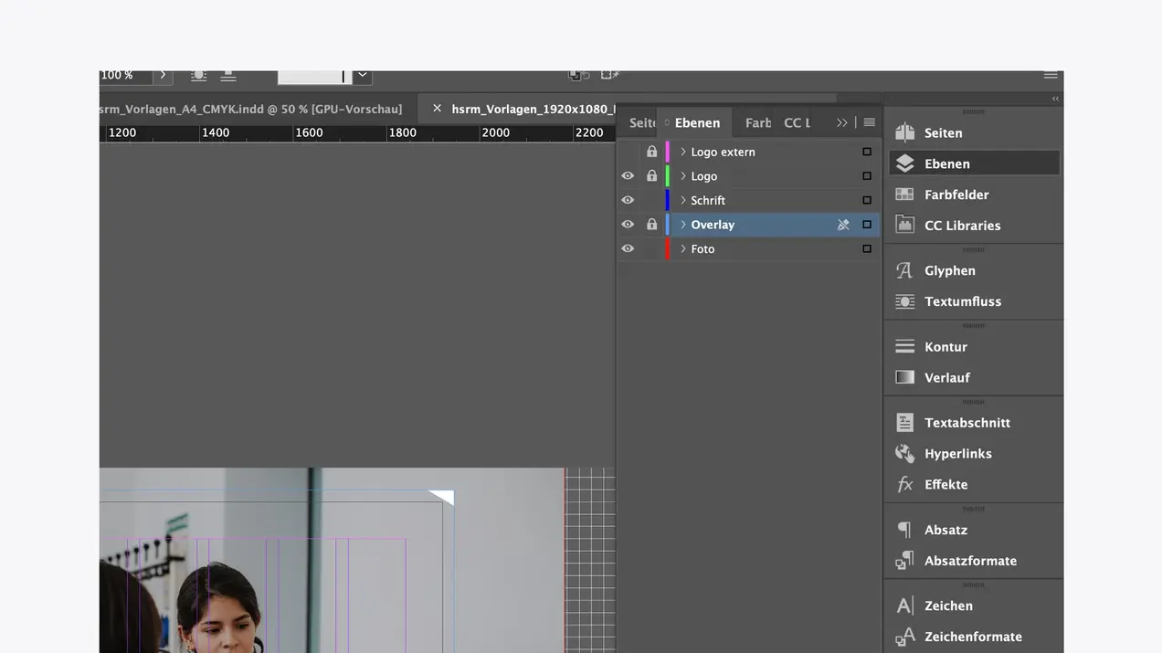 Screenshot InDesign