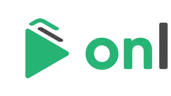 Das Bild zeigt das Logo von "onleihe", einer digitalen Plattform für den Ausleih von E-Books, Hörbüchern und anderen Medien. Es besteht aus einem grünen Play-Symbol und dem Schriftzug "onleihe" in grauer und schwarzer Schrift.