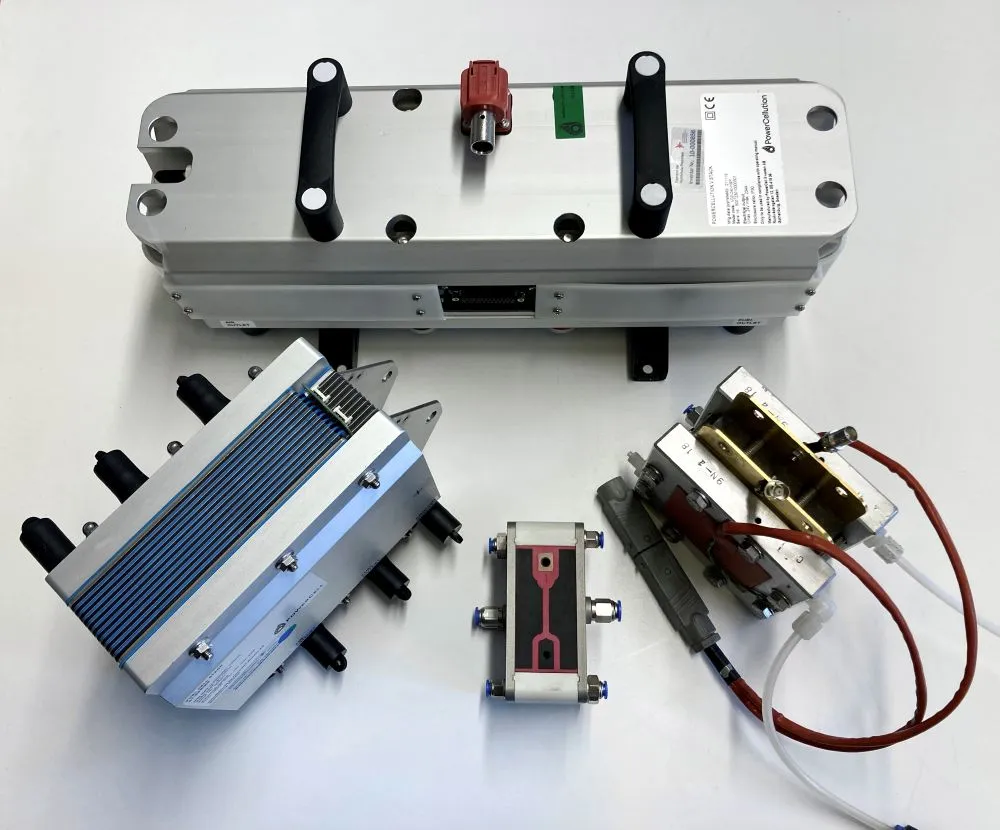 Unterschiedliche Brennstoffzellen von 50 W bis 7 kW