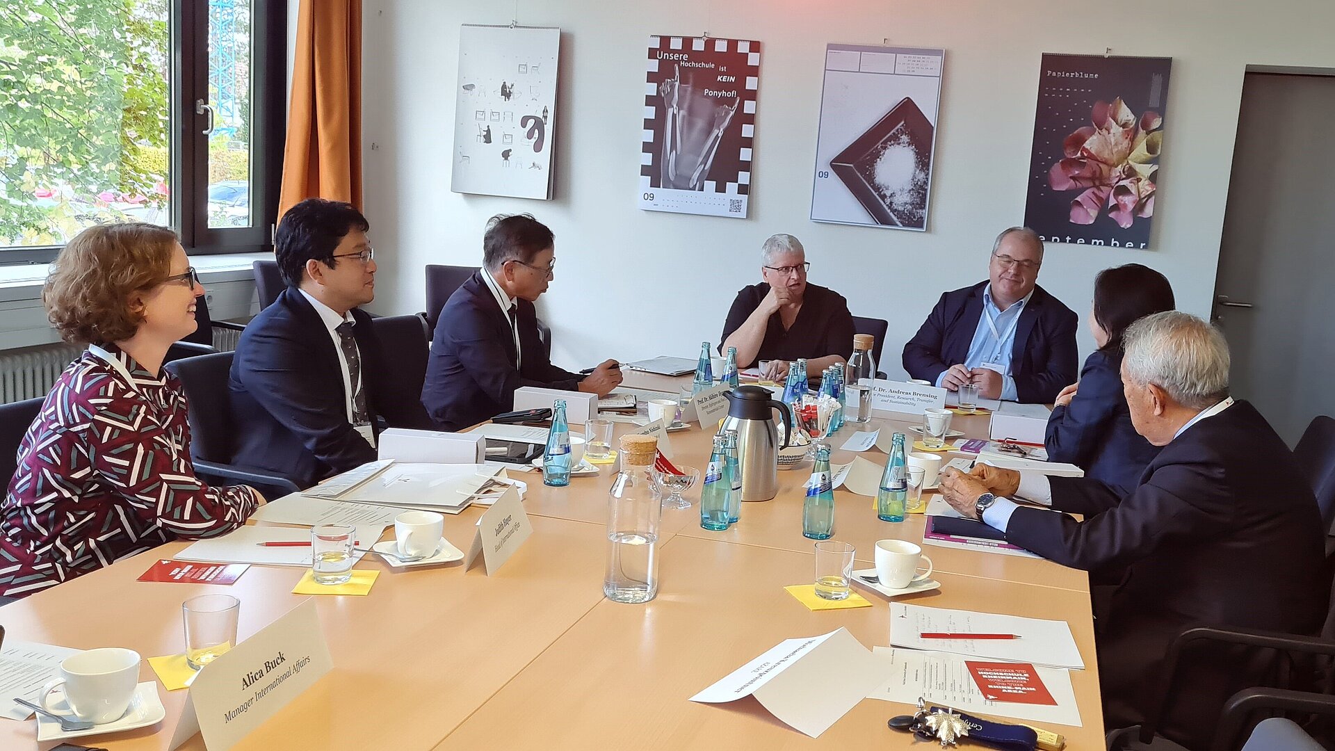 Meeting der beiden Universitäten