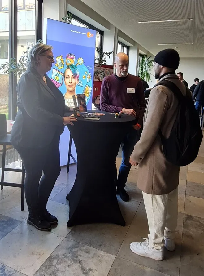 Firmenstand des ZDFs