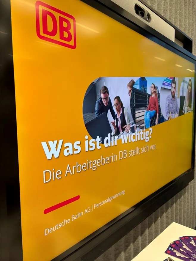 Werbung der Deutschen Bahn um Nachwuchs