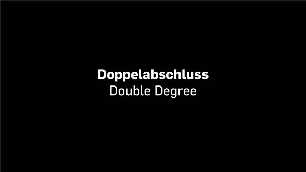 Listen to the testimonial of a student about her double degree.
