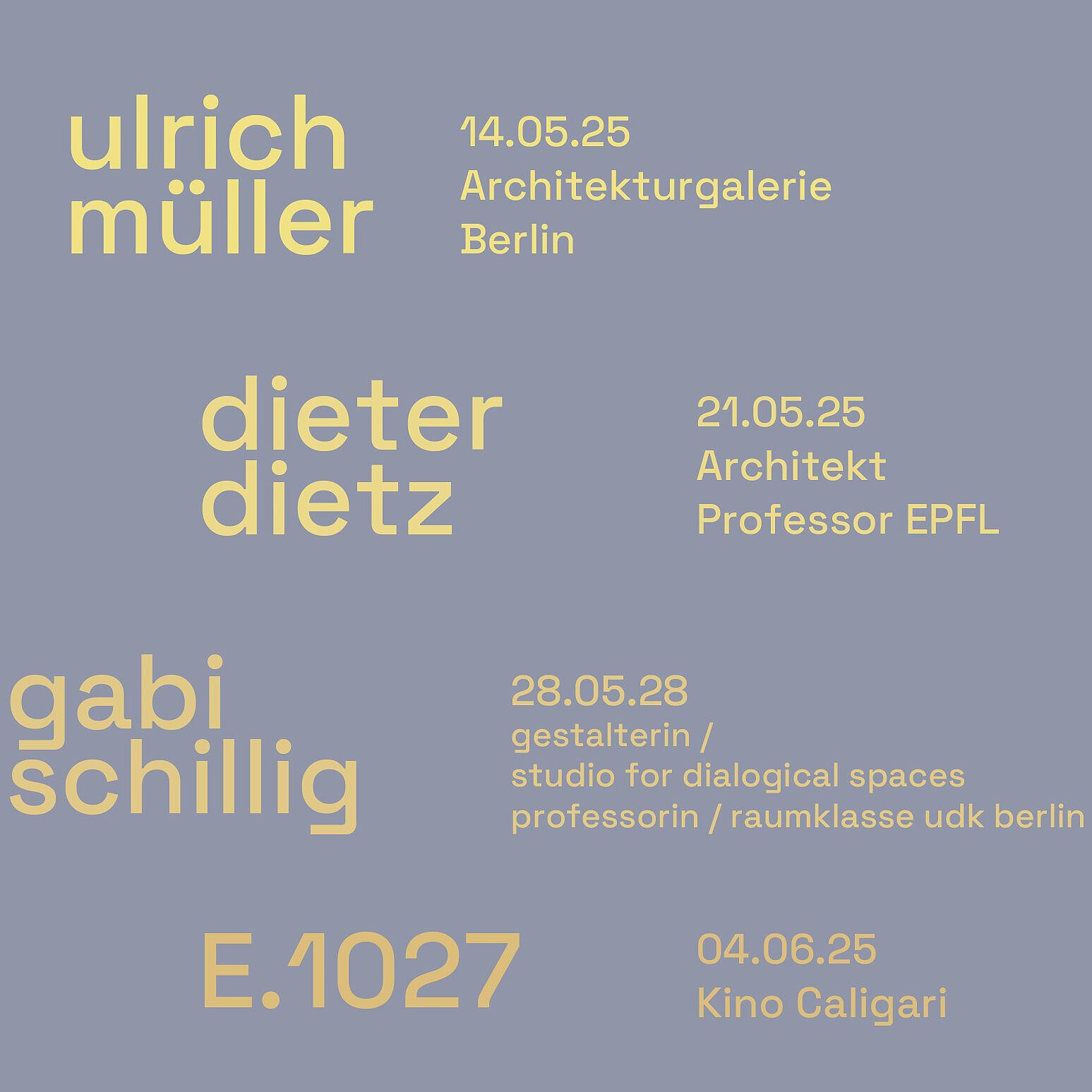 Gastvorträge Sommersemester 2025 -